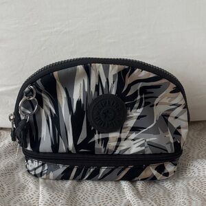 Kipling Zebra Print Pouch
